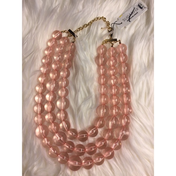 New Gorgeous Pink Necklace SUGARFIX by Baublebar - Picture 1 of 7